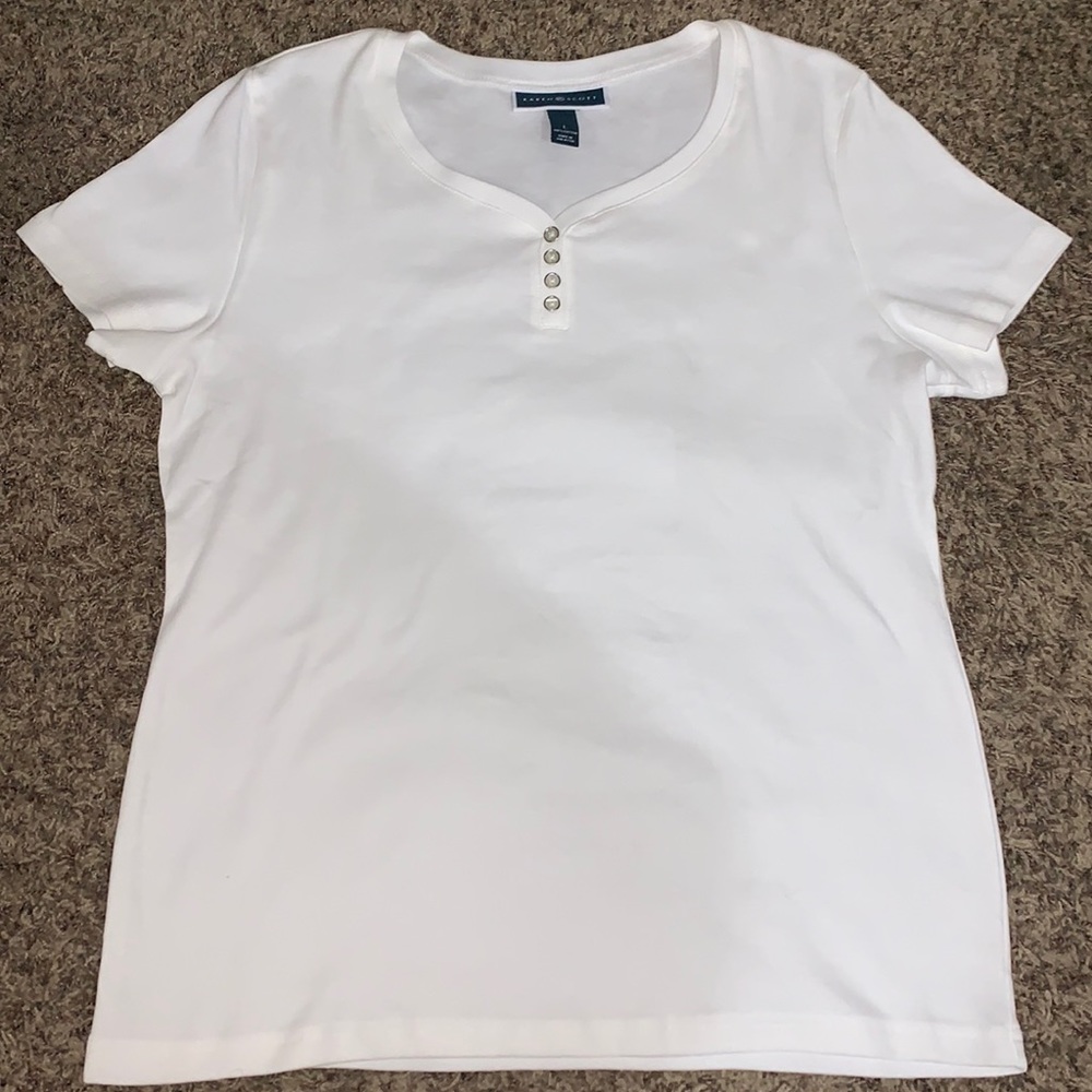 White Basic Tee